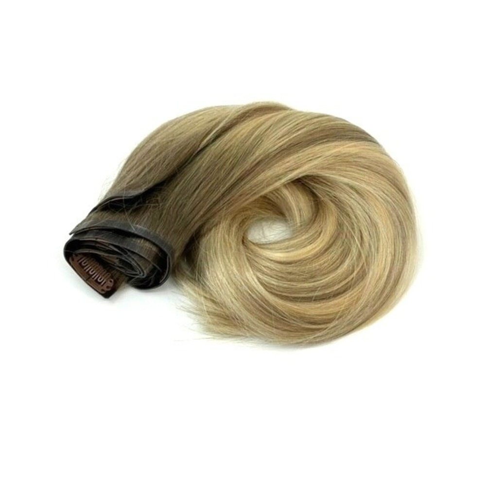 BELLAMI Silk Seam Pearl Blonde #8C/88 Rooted Highlight 24" 6 Wefts HairExtension